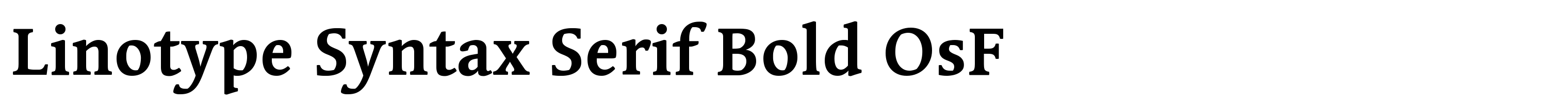 Linotype Syntax Serif Bold OsF